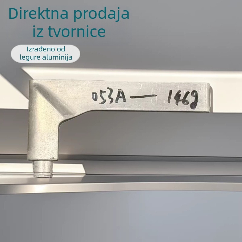 ZS-053A Aluminijska kvaka za vrata, univerzalna za protivkrađne bravu, moderan minimalistički dizajn s trakastim profilom