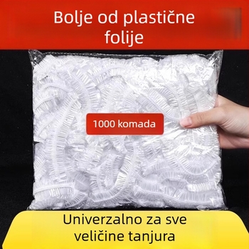 Plastični poklopac za zaštitu hrane i plastične folije – prašini otporan, višenamjenski elastični jednokratni poklopac za očuvanje hrane