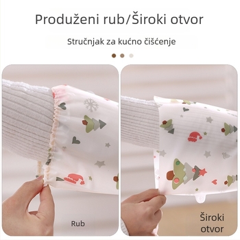 Duge rukavice za pranje posuđa s flis podstavom, vodonepropusne, protuklizne, PVC, duljine 30 cm