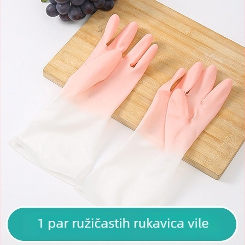 Višebojne latex rukavice za kućanstvo – za čišćenje, pranje posuđa i rublja