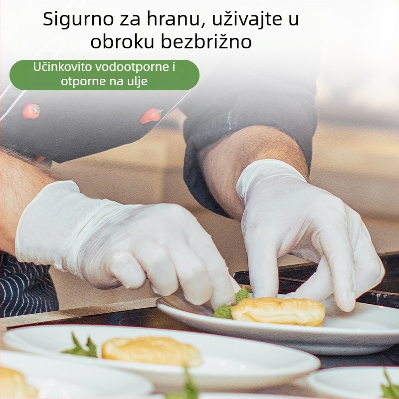 Nitril rukavice za kućanstvo, kuhinju i pranje posuđa, vodootporne, debele, izdržljive, jednokratne