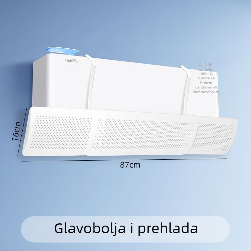 Nova 3-u-1 proširiva zaštita za klima bez rupa, zidna montaža, univerzalno za kućnu upotrebu i bebe