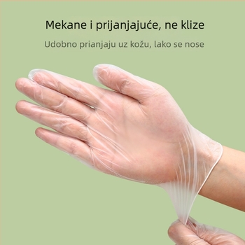 Jednokratne PVC rukavice, prehrambena kvaliteta, za kućnu upotrebu, kuhinju i pranje posuđa