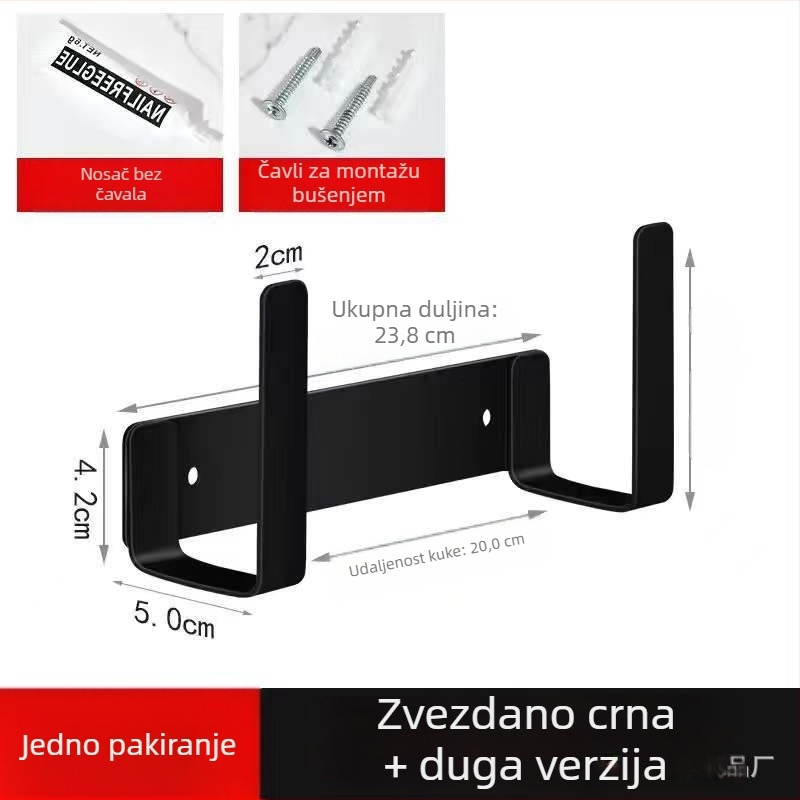 Zidni držač od nehrđajućeg čelika za poklopce lonaca i daske za rezanje