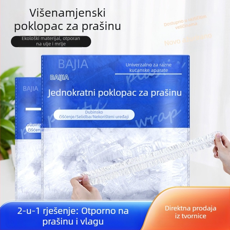 Jednokratni zaštitni pokrov protiv prašine za kućnu upotrebu, kuhinja, debeli plastični zaštitni pokrov za fritezu