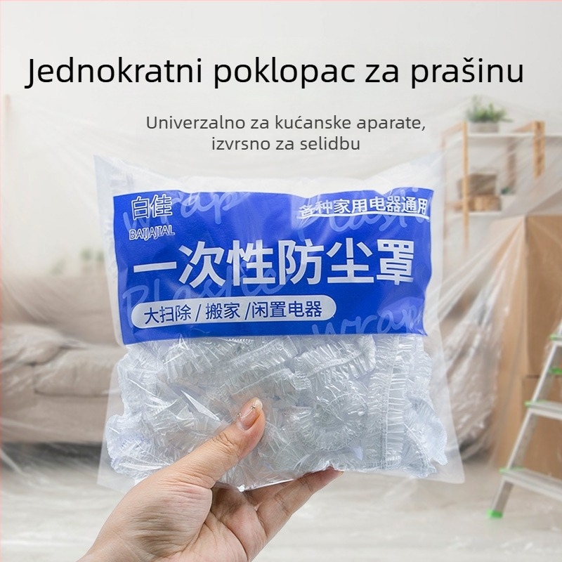 Jednokratni zaštitni pokrov protiv prašine za kućnu upotrebu, kuhinja, debeli plastični zaštitni pokrov za fritezu