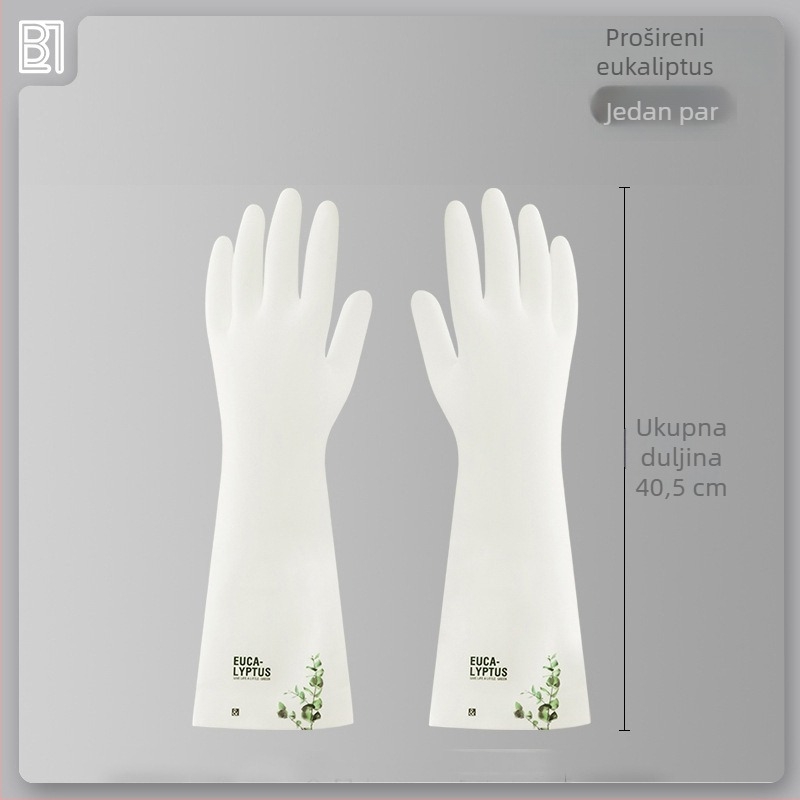 Rukavice za pranje posuđa, zimske deblje, gumene, kuhinjske kućanske poslove, izdržljive, flis podstava, za pranje povrća