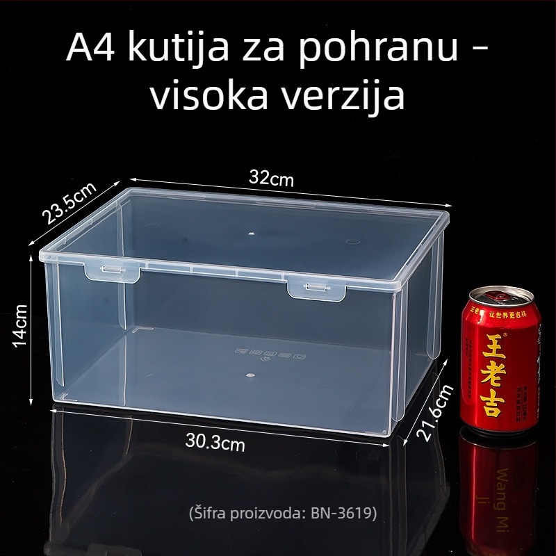Prozirna plastična mini kutija za pohranu perlica, nakita i naušnica, antioksidativna mala kutija za pakiranje