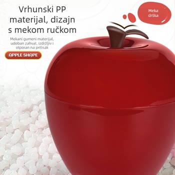Jabuka oblik kutije za pohranu za djecu, višenamjenski plastični organizator s velikim kapacitetom za igračke, grickalice i ostale stvari