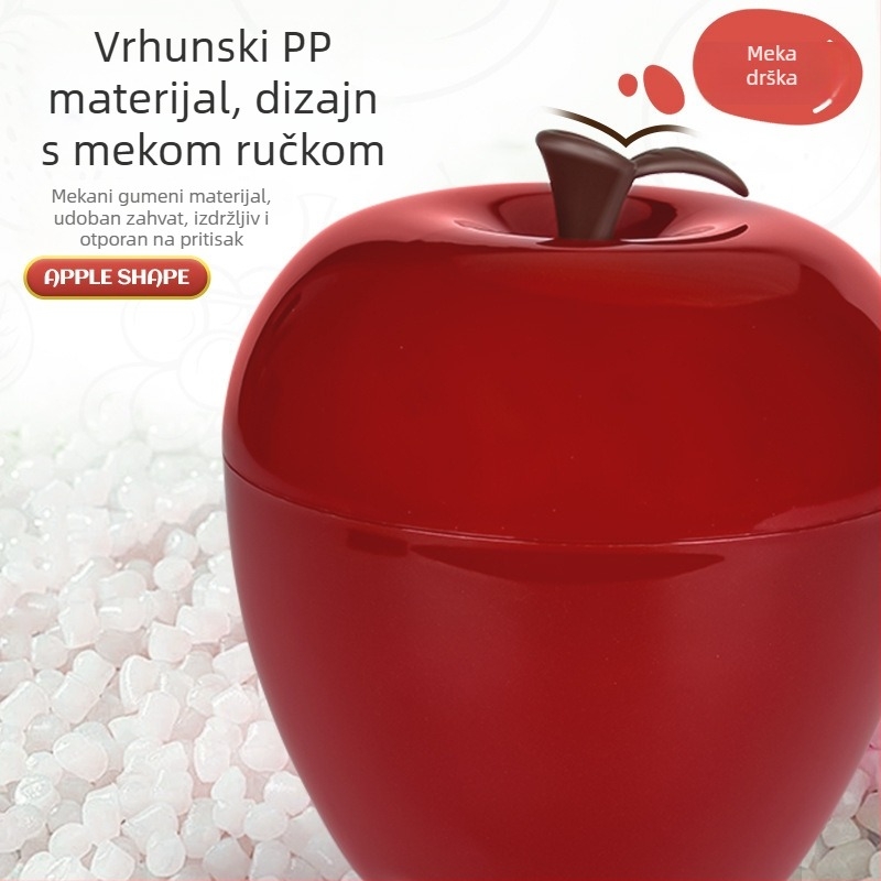 Jabuka oblik kutije za pohranu za djecu, višenamjenski plastični organizator s velikim kapacitetom za igračke, grickalice i ostale stvari