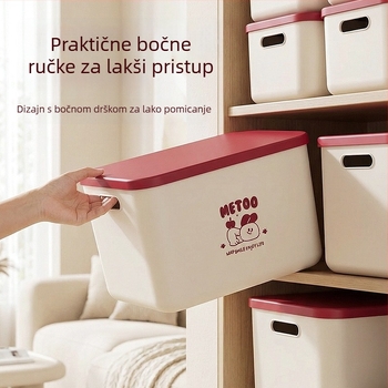 Višenamjenska kućna kutija za pohranu — stolni koš za pohranu, organizator za grickalice i igračke, kutija za odjeću za dnevni boravak