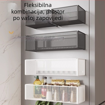 Magnetska viseća košara za hladnjak – zidni kuhinjski organizator, višefunkcionalan, bez ugradnje