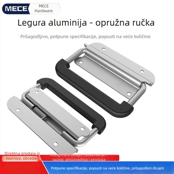Sklopiva ručka od aluminijskog legure s oprugom za ormariće i kutije za opremu