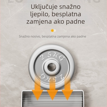 Yan Zhe Kutija za odlaganje vrećica za smeće, zidna, izvlačna, plastični organizator vrećica za kuhinju, velik kapacitet