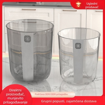 Plastični koš za otpad, kućna upotreba, bez poklopca, velikog kapaciteta, pogodan za kupaonicu, spavaću sobu i dnevni boravak