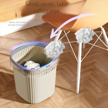 Ins-stil plastična kanta za otpad velikog kapaciteta za dnevni boravak, kuhinju, spavaću sobu, kupaonicu, WC i ured