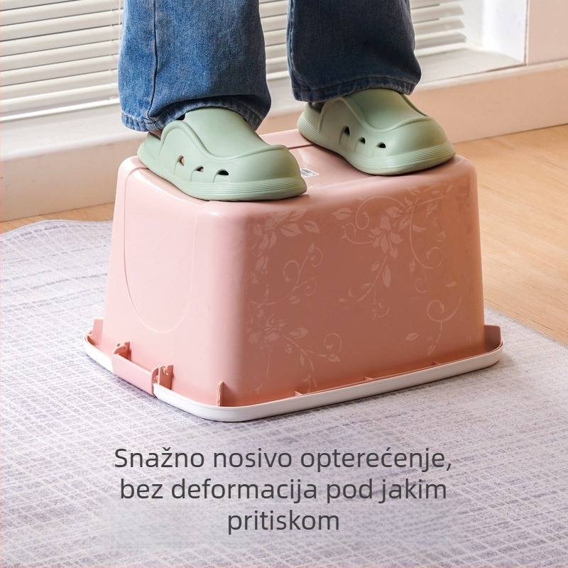 Plastična kutija za skladištenje za kućanstvo s poklopcem, svestrana za igračke, odjeću i druge stvari