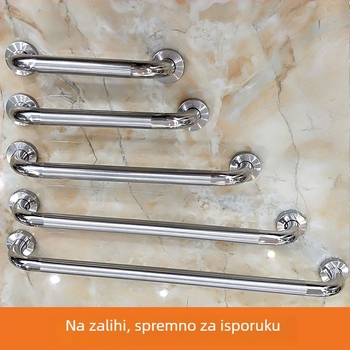 Drška za vrata od 201 nehrđajućeg čelika, zakrivljena, jednostrano, aluminijski spoj, za protupožarna vrata, površinska montaža, za kupaonicu i brodsku upotrebu