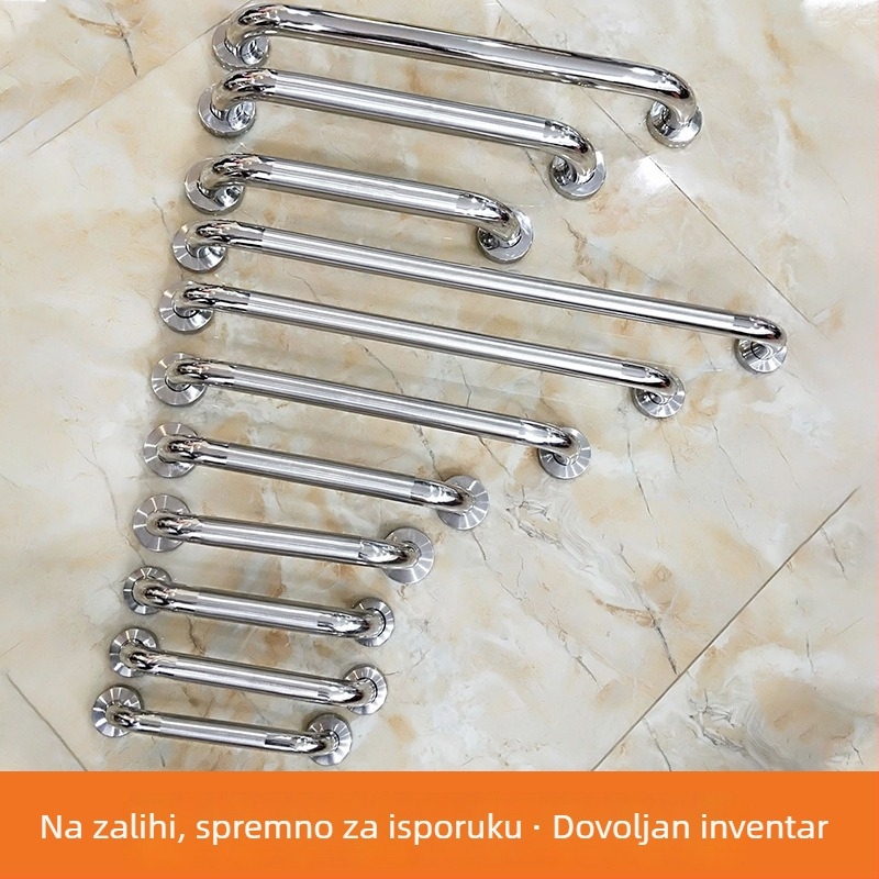 Drška za vrata od 201 nehrđajućeg čelika, zakrivljena, jednostrano, aluminijski spoj, za protupožarna vrata, površinska montaža, za kupaonicu i brodsku upotrebu