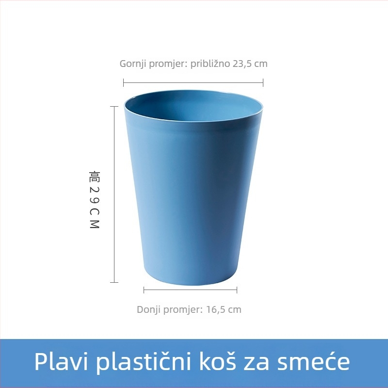 Veliki kućni koš za otpad s poklopcem, kreativan i simpatičan dizajn za dnevni boravak, spavaću sobu, kupaonicu i toalet