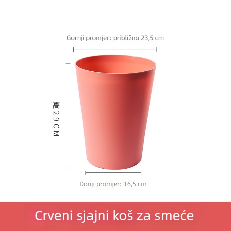 Veliki kućni koš za otpad s poklopcem, kreativan i simpatičan dizajn za dnevni boravak, spavaću sobu, kupaonicu i toalet