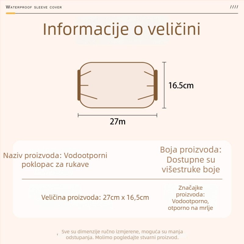 2025 nove slatke vodootporne rukave za žene – ured, otporne na prljanje, izdržljive
