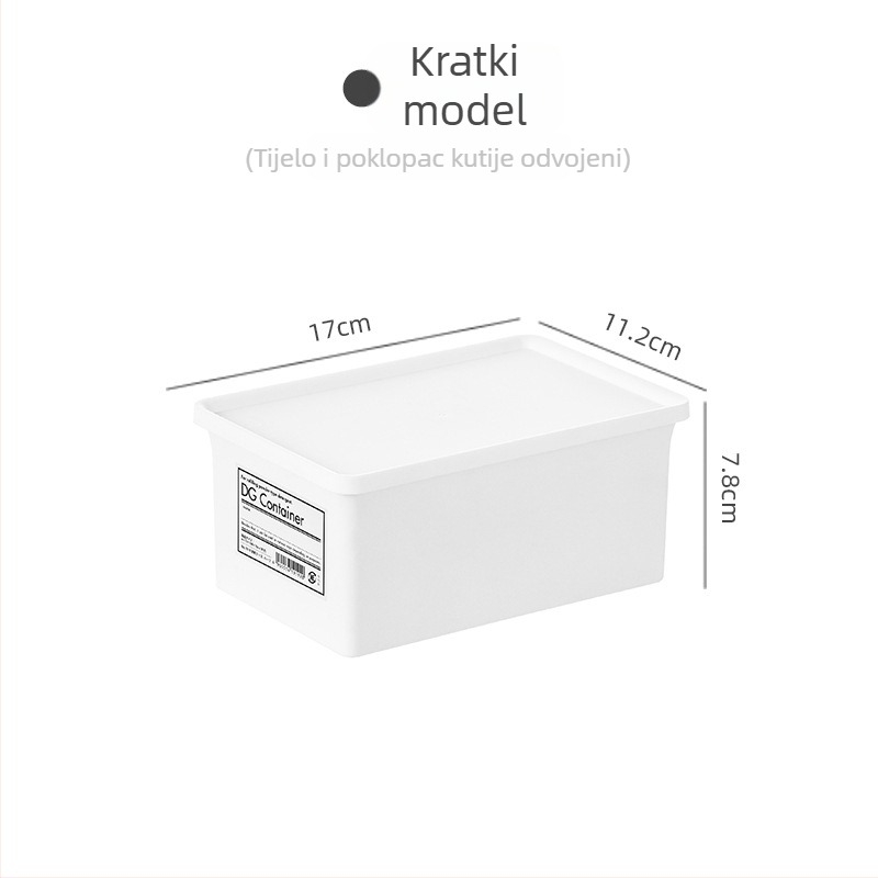 Kutija za pohranu praška za pranje u japanskom stilu s poklopcem i ladicom, 1 L, plastika