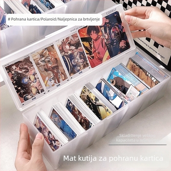 Matirana kutija za kartice i kabelske kablove s pregradama i poklopcem