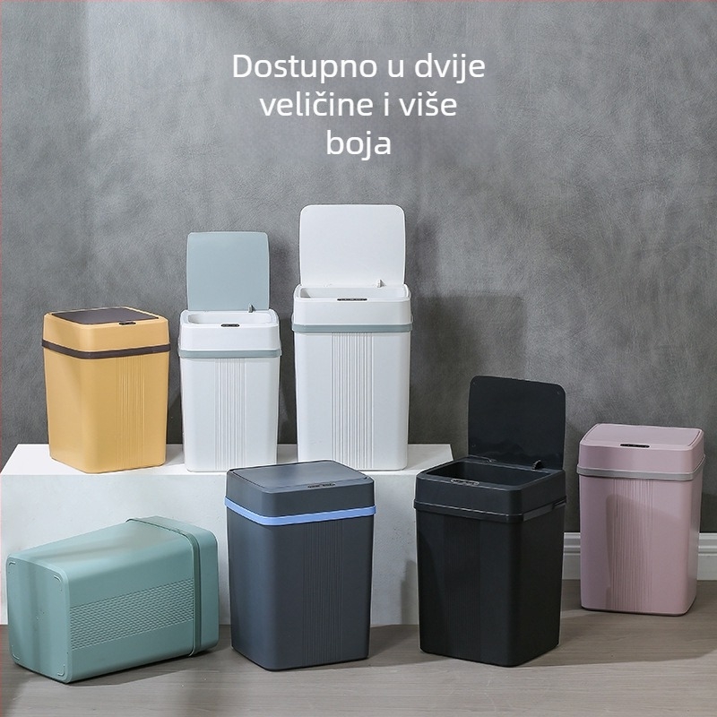 Pametni kanta za smeće s automatskim senzorom poklopca, punjiva, za dom, spavaću sobu, dnevni boravak i kupaonu (18-25 L)