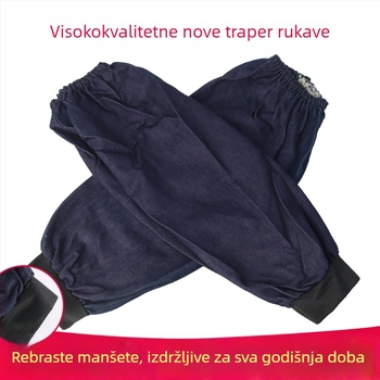 Denim rukavi za rad, unisex, šavovi s četiri igle, otporni na ulje, mrlje i habanje