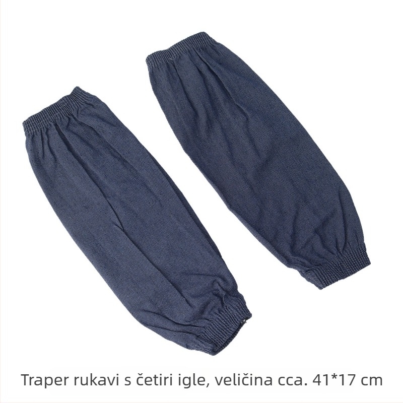 Denim rukavi za rad, unisex, šavovi s četiri igle, otporni na ulje, mrlje i habanje