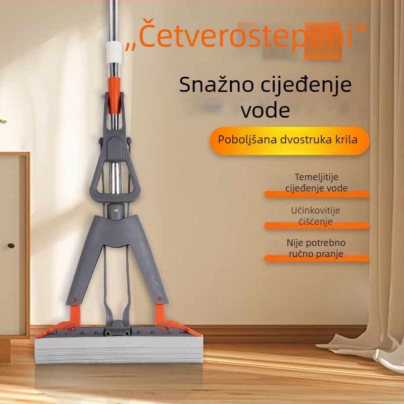 Novi spužvasti mop za kućnu upotrebu, sklopni dizajn za kupaonu, izuzetno upija podove