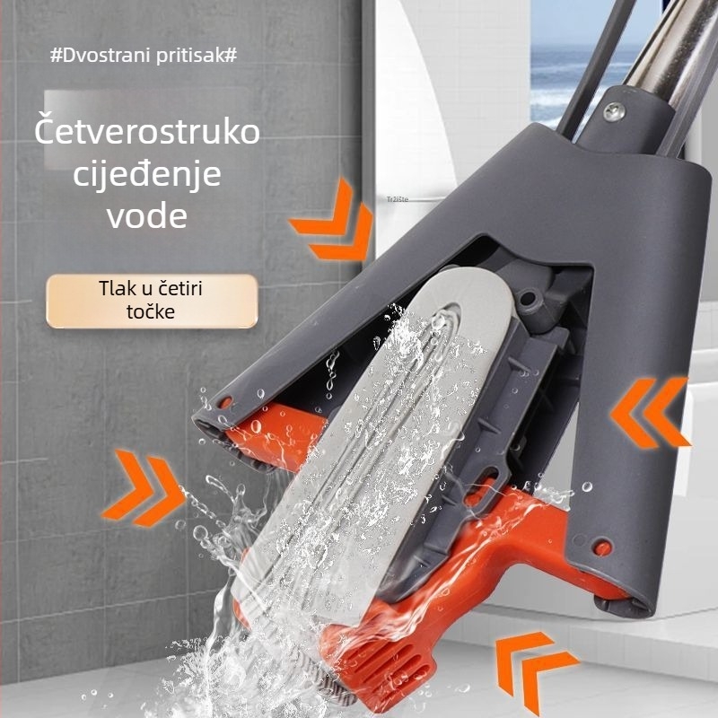 Novi spužvasti mop za kućnu upotrebu, sklopni dizajn za kupaonu, izuzetno upija podove