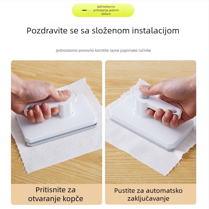 Mini plosnati mop s klipom, bez dodirivanja, mikrovlakno, prenosivo kućno čišćenje