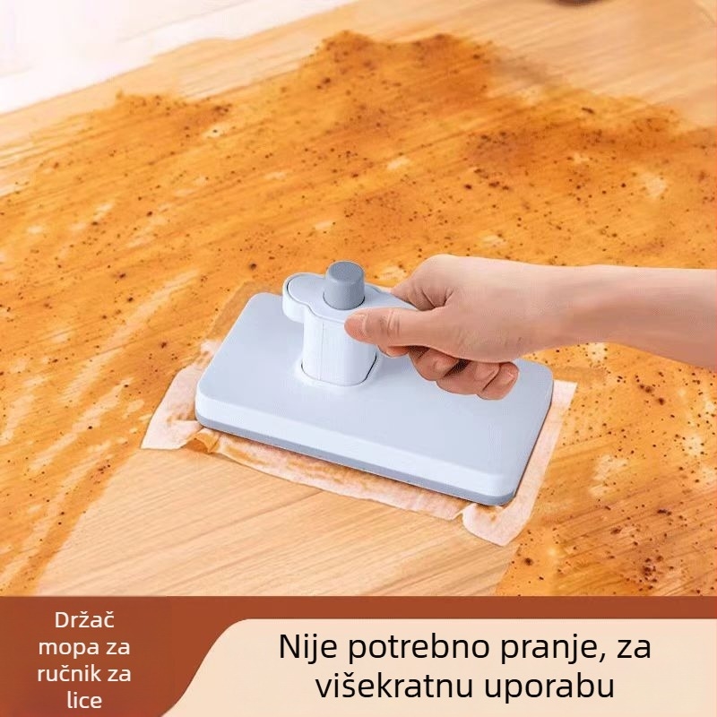 Mini plosnati mop s klipom, bez dodirivanja, mikrovlakno, prenosivo kućno čišćenje