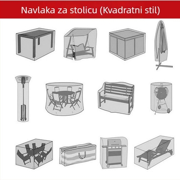 Navlaka za vanjske stolove od Oxford tkanine za vrtni namještaj