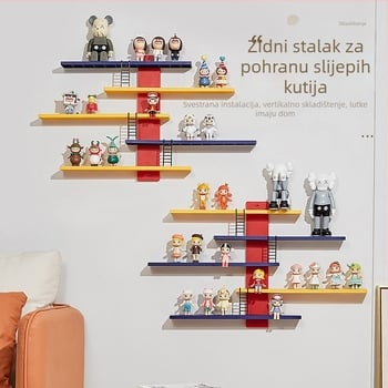 Bubble Mart stalak za skladištenje i izlaganje Blind Boxa, zidni, proziran okvir za fotografije, prašinu otporna izložbena kutija za figurice
