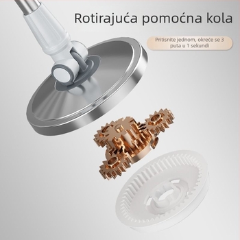 H6K Kućni vrtni mop s iscijeđivanjem bez dodira, ubrusima i krpama za upijanje vode, deblji dizajn za lakše brisanje poda