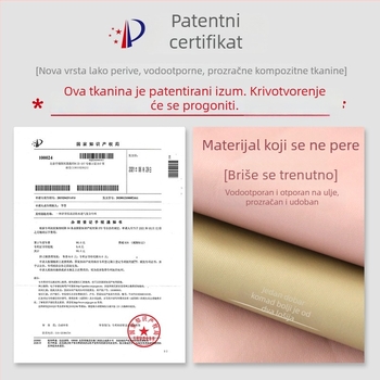 Ženska kuhinjska pregača s dugim rukavima, vodootporna, otporna na masnoće, s cvjetnim uzorkom