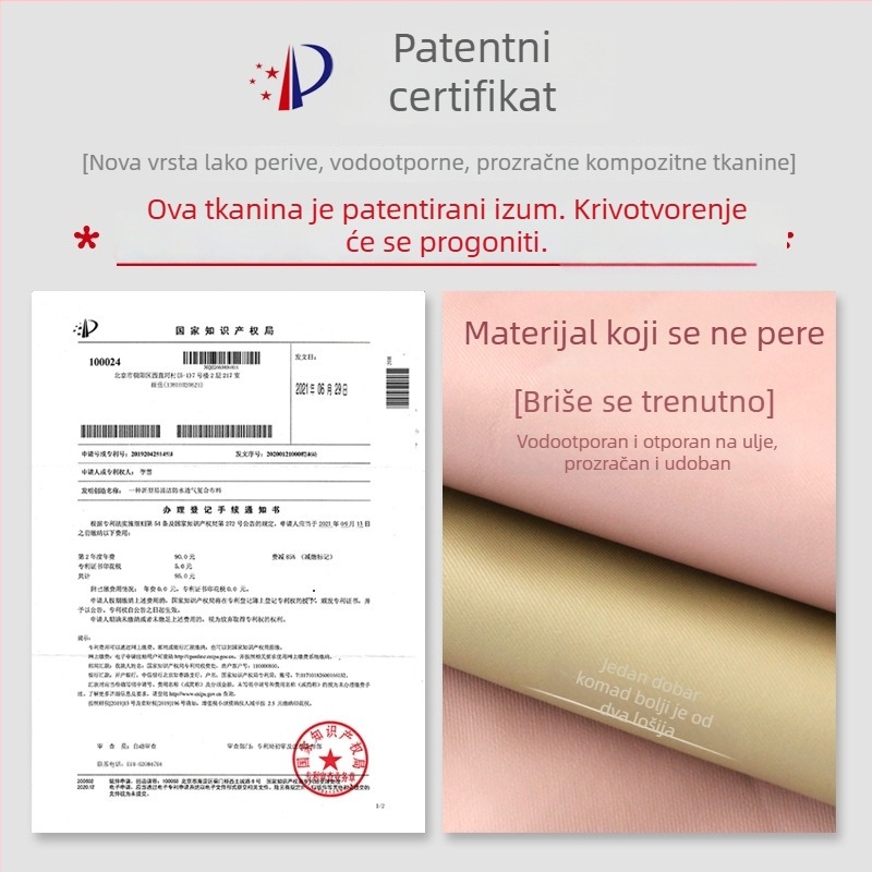 Ženska kuhinjska pregača s dugim rukavima, vodootporna, otporna na masnoće, s cvjetnim uzorkom