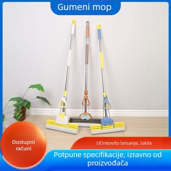 Kućni mop s rotacijskim cijeđenjem, bez ručnog cijeđenja, apsorbirajuća glavica od finih vlakana