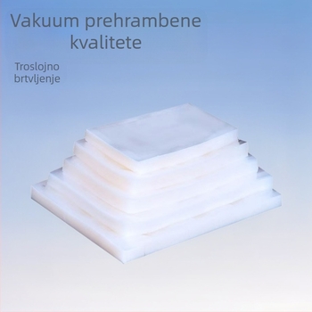 Prozirna vakuumska vrećica za hranu, 7×10 cm, strojno zatvaranje, zatvaranje sa tri strane