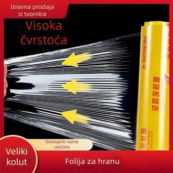 PVC prozirna folija za kućanstvo, velika rola, višestruke namjene, protiv prašine, 6 rola u kutiji