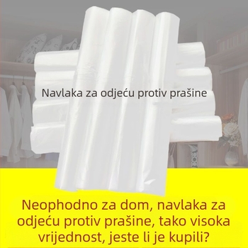 Prozirna vrećica za odlaganje odjeće, zaštita od prašine za kapute i odijela, kućna uporaba