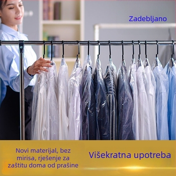 Prozirna vrećica za odlaganje odjeće, zaštita od prašine za kapute i odijela, kućna uporaba