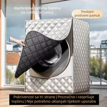 Zaštitni pokrov za perilicu rublja s bubnjem — zaštita od sunca, toplinska izolacija i vodootpornost, prašinu otporan i univerzalna prilagodba