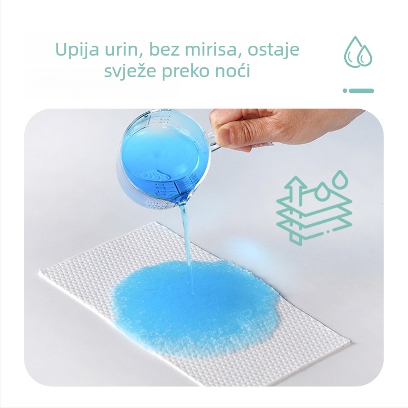Prijenosna toaletna stolica sa superabsorbentnom jastučićem i jednokratnim vrećama za otpad za kućnu njegu starijih