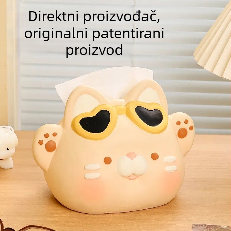 Gigabit keramička kutija za maramice – moderni minimalistički stolni držač za dnevni boravak