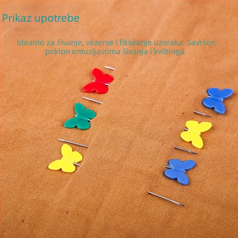 Plastične igle za pozicioniranje s privjeskom ježa za šivanje i rezanje odjeće – DIY set različitih veličina