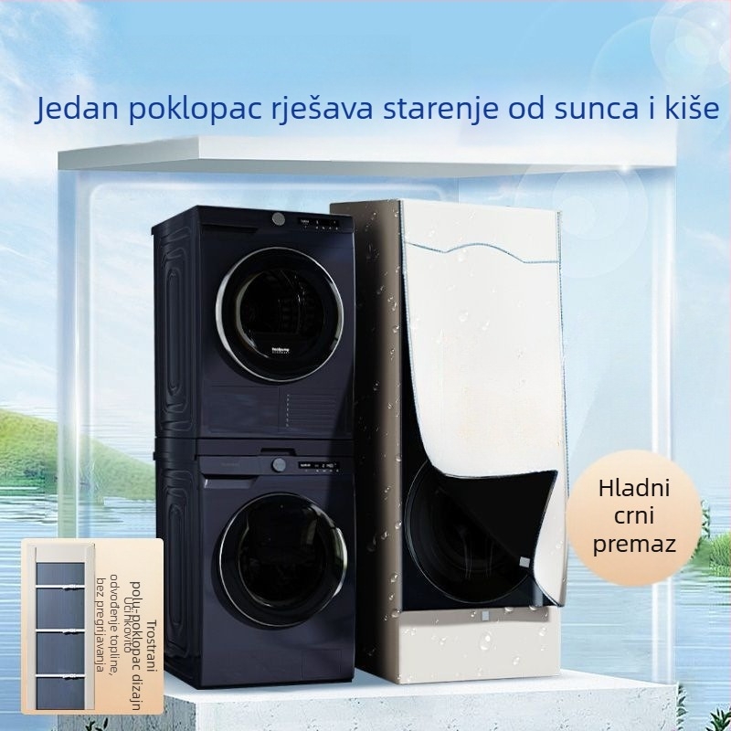 Set zaštitnih navlaka za perilicu rublja i sušilicu, 10+10 kg — UV zaštita, vodootpornost i zaštita od prašine